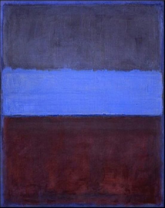 Mark Rothko, No.61, Rust and blue, 1953,olio su tela, Museum of Contemporary Art, Los Angeles.